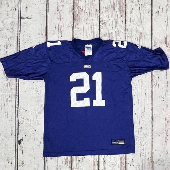 Boys Kids Tiki Barber New York Giants Adidas NFL Football Jersey - Picture 1 of 7